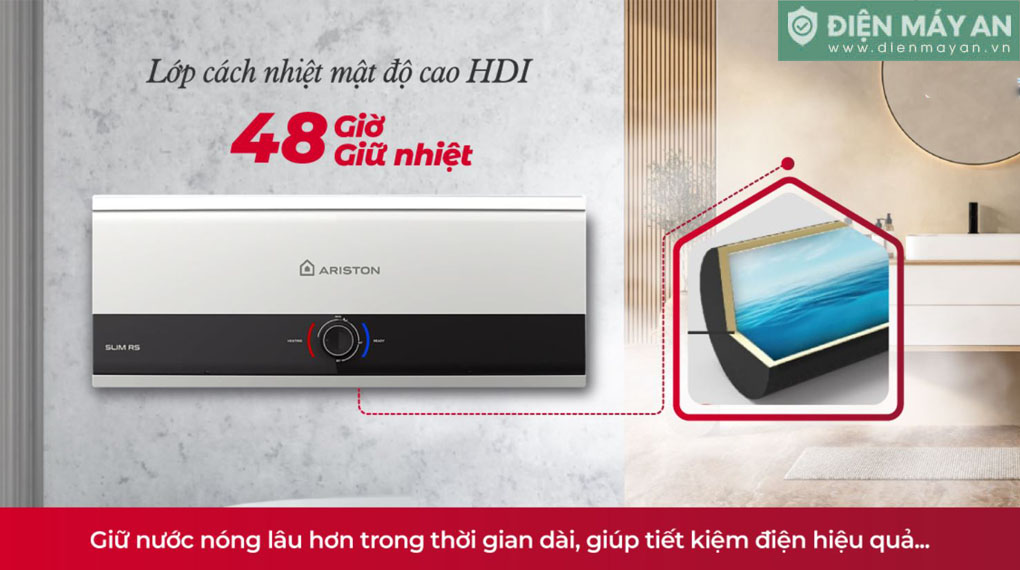 Bình nóng lạnh Ariston 20 lít SLIM3 20RS AG+ VN